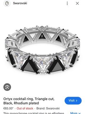 Swarovski | Jewelry | Swarovski Nirvana Ring Limited Edition Sz 52